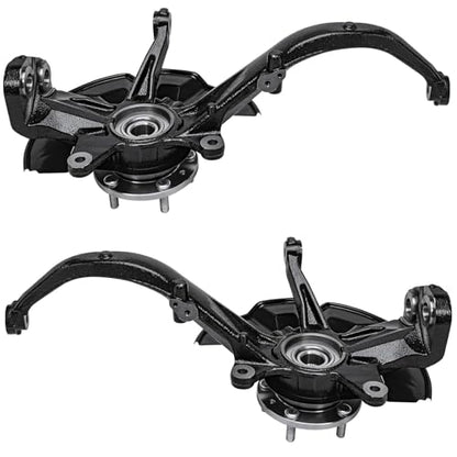 Detroit Axle - Front 6pc Steering Knuckles Kit for Ford Fusion Lincoln MKZ Mercury Milan, Steering Knuckles & Wheel Bearing Hubs Struts & Coil Spring Rear Shock Absorbers Replacement Suspension - size: 6AQU47660/ strut shock sway kit
