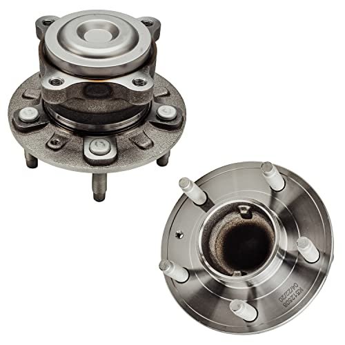 Detroit Axle - Pair Rear Wheel Bearing Hubs Assembly for Chevrolet Cruze 2014-2015, Buick Verano 2013-2017, Volt 2013-2015, 5 Lugs w/ABS, Wheel Bearing & Hubs Replacement - style: 512508 x2/Pair