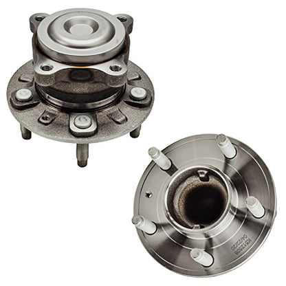 Detroit Axle - Pair Rear Wheel Bearing Hubs Assembly for Chevrolet Cruze 2014-2015, Buick Verano 2013-2017, Volt 2013-2015, 5 Lugs w/ABS, Wheel Bearing & Hubs Replacement - style: 512508 x2/Pair