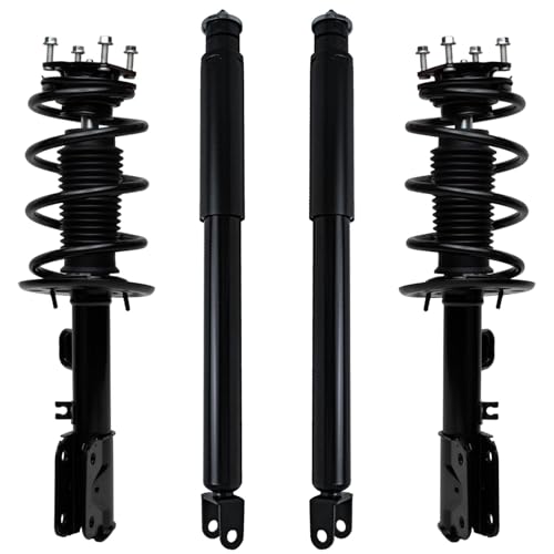 Detroit Axle - Front Struts w/Coil Springs Rear Shock Absorbers Replacement for 2011-2013 Ford Explorer AWD 3.5L - size: 4AQ47063/ strut shock kit