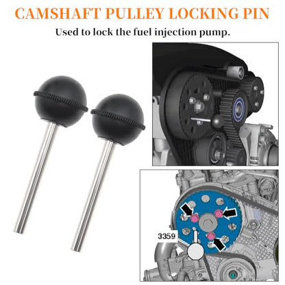 Camshaft Timing Belt Tool Kit, Replaces T10051 | Compatible with VW Audi VAG Golf Seat Tiguan 1.6 2.0 TDI Diesel Engine, with Carrying Case - size: Model B