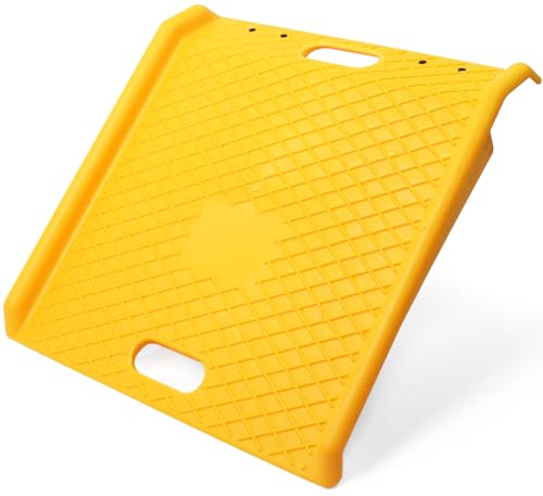MaxxHaul Portable Curb Ramp 1000 lbs Capacity Heavy Duty Polypropylene Loading Ramp for Furniture Dolly Hand Truck and Moving Cart Non‑Slip Threshold Ramp for Driveway and Steps (50962)