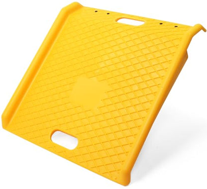 MaxxHaul Portable Curb Ramp 1000 lbs Capacity Heavy Duty Polypropylene Loading Ramp for Furniture Dolly Hand Truck and Moving Cart Non‑Slip Threshold Ramp for Driveway and Steps (50962)