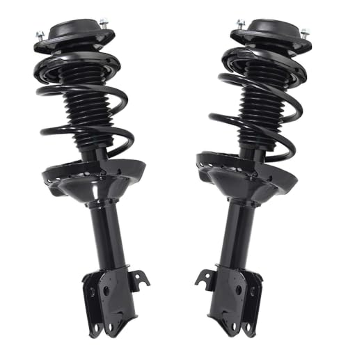 Detroit Axle - 2pc Front Struts for 2004 2005 2006 2007 Subaru Impreza [Sedan], Struts with Coil Spring Assembly Replacement Suspension - size: 11197_11198/Pair