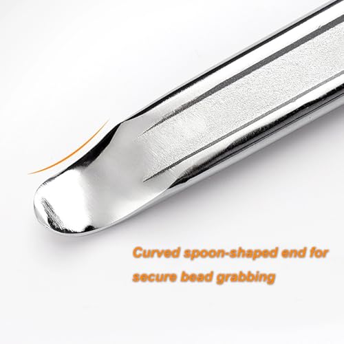 3-Piece 18-Inch Tire Iron Spoon Set - Heavy-Duty Steel Tire Pry Bar Kit with Zinc Coating, Bead Lifting Tool for Motorcycle, Car, and Vehicle Tire Maintenance - size: 18 inch