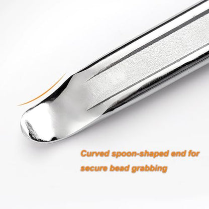 3-Piece 28-Inch Tire Iron Spoon Set - Heavy-Duty Steel Tire Pry Bar Kit with Zinc Coating, Bead Lifting Tool for Motorcycle, Car, and Vehicle Tire Maintenance - size: 28 inch