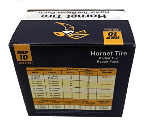Reinforced Heavy Duty Radial Tire Repair Patches HRP-10 (3"x2") - size: 3"x2"