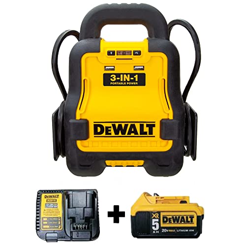 DeWalt DXAE20VBBK Portable Battery Booster for Cars - style: With Battery + Charger