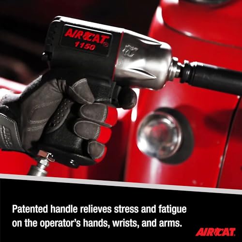 AIRCAT Pneumatic Tools 1150 1/2-Inch Composite Impact Wrench - Compact & Low Weight - Impact Tool for Automotive Repairs & Maintenance
