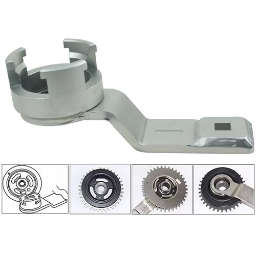 Crankshaft Pulley Holding Tool Crank Pulley Holder Wrench for Ford 1.8 2.0 2.3 16V