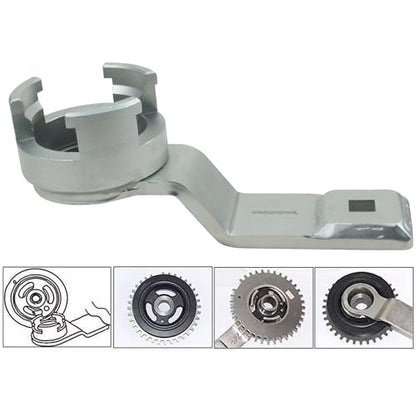 Crankshaft Pulley Holding Tool Crank Pulley Holder Wrench for Ford 1.8 2.0 2.3 16V