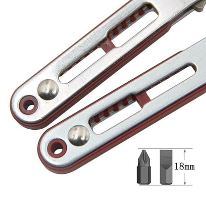 2 Pcs Multi-functional Reversible Ratchet Screwdriver Set, Offset Angled Handle, Cross Slotted Flat Screwdriver Bits, Dual Direction Forward Reverse Repair Hand Tools