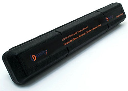 Bastex 1/2 inch Drive Click Torque Wrench, 10~150 ft./lb, CR-V Steel 28-210 Newton Meter with Extension Bar