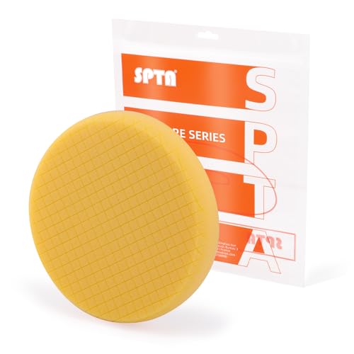 Yellow T80 High-Cut Foam Polishing Pad, 1Pc 6.5 Inch Buffing Polishing Pads for 150mm Backing Plate Compound Buffing Sponge for Car Buffer Polisher Compounding, Polishing and Waxing -FPTSS6Y - color: 1Pc Yellow T80 High-Cut Pad, size: 6.5inch