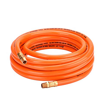 3/8" X 25ft PVC Air Compressor Hose Kit With 17 Piece Air Tool and Air Compressor Accessories Kit