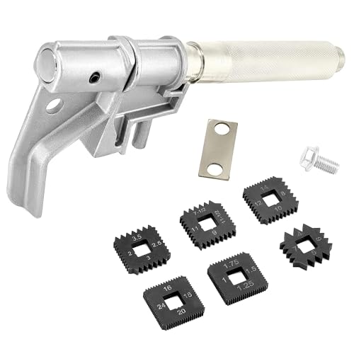 Universal Outside Thread Chaser Repair Tool for 1” to 5-1/4” O.D. (25~135mm) with Standard Thread 6 Dies Set - style: tool with 6 die