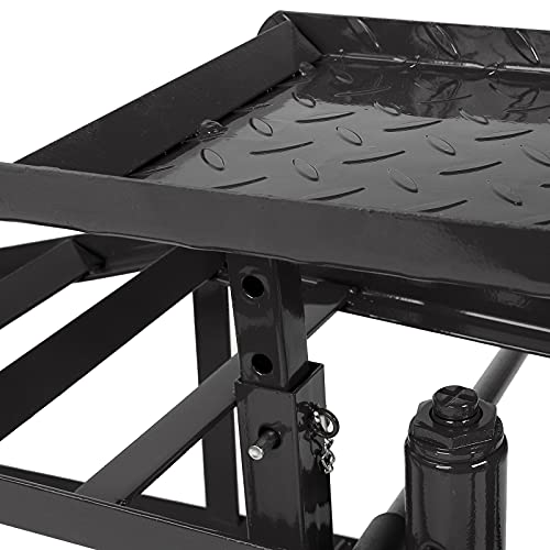 TYFYB 2 Pack Black 10000lbs Capacity Low Profile Car Lift Service Ramps Truck Trailer Garage Automotive Hydraulic Lift Repair Frame Lift Height Hydraulic Vehicle Ramps, CY0665
