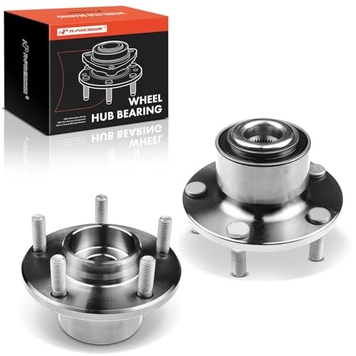 A-Premium 2 x Front Wheel Bearing and Hub Assembly with 5-Lug Compatible with Mazda 3 2004-2005