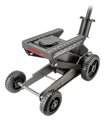 Powerbuilt Big Wheel Triple Lift Garage Jack, 3000 Pound Off Road Lift, Truck, Car, Motorcycle 1.5 Ton Capacity, 620613ECE - color: Black, size: 1.5 Ton, Big Wheel