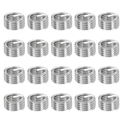 HARFINGTON 20pcs Wire Thread Repair Inserts M10 x 1.5 x 1D (10mm) Metric 304H Stainless Steel Helical Coiled Wire Screw Threaded Sleeve Sheath for Automotive Repairs - size: M10 x 1.5 x 1D