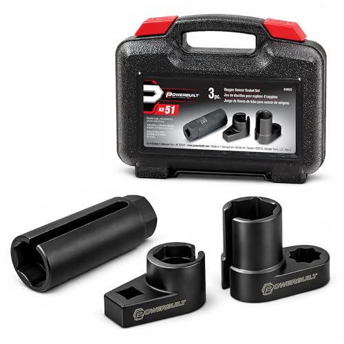 Powerbuilt 3 Piece Oxygen Sensor Set, Oil Pressure Sending Unit Removal Kit , Specialty Switch Socket Tool Set - 648625 - style: 3 Piece Oxygen Sensor Socket Set