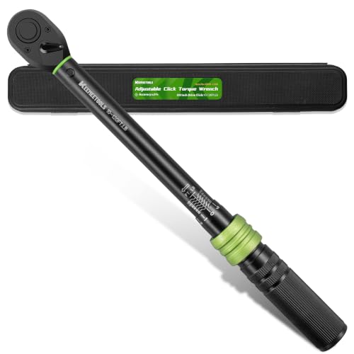 3/8 Inch Drive Torque Wrench 10-120 Ft-Lb for Car, Bike Repair | Click Torque Wrench (13.6-162.6Nm) with 3% Precision Dual-Direction Range,72 Tooth Head for Motorcycle Repair,DIY Maintenance - size: 3/8" 10-120FT