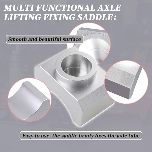 Jack Axle Adapter Lifting Saddle Suitable for 3-inch axle，Compatible with Bottle Jack Tools/Floor Jack Tools-Suitable for Jack Lifting Platforms of 1.5 inches or Smaller(Billet Aluminum)