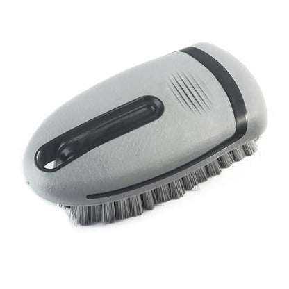 Carpet and Upholstery Cleaning Brush,Carpet Scrubber Stiff Bristle Detailing Scrub Brushes,Interior Leather Brush for Car and Home (Gray) - color: Gray