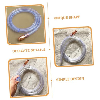 Luxshiny 1set Convenient Automotive Maintenance Siphon Pump for Water Fuel Siphon Hose Oil Transfer Hose Connector Clamp and Switch Kit