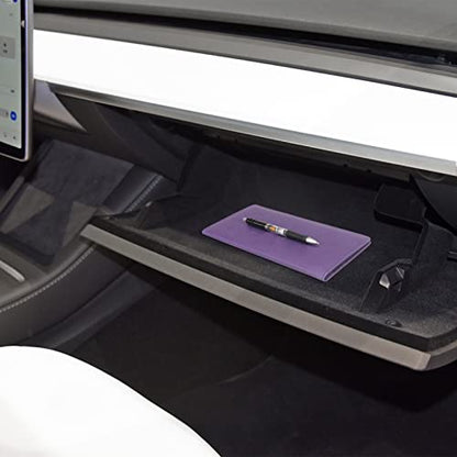 Car Registration and Insurance Holder, Premium Leather Insurance and Registration Holder,vehicle Glove Box Car Organizer, with Magnetic Shut for Cards, Driver License (Purple) - color: 11-Purple