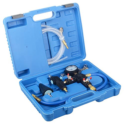 DAYUAN Radiator Cooling System Vacuum Purge Coolant Refill Tool Kit | Professional Radiator Adapter, Fast Coolant Refill, Eliminates Air Pockets, Fits Most Cars SUVs Vans & Trucks, Blue Case - color: Blue