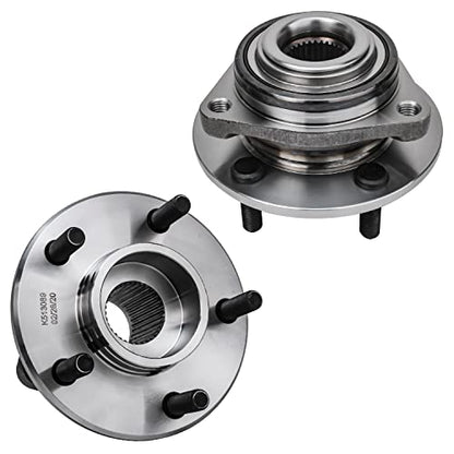 Detroit Axle - Front or Rear Wheel Bearing Hubs for Concorde LHS New Yorker 300M Dodge Intrepid Eagle Vision Plymouth Prowler, 2 Wheel Bearing & Hubs Assembly Set Replacement - style: 513089 x2/Pair