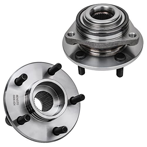 Detroit Axle - Front or Rear Wheel Bearing Hubs for Concorde LHS New Yorker 300M Dodge Intrepid Eagle Vision Plymouth Prowler, 2 Wheel Bearing & Hubs Assembly Set Replacement - style: 513089 x2/Pair