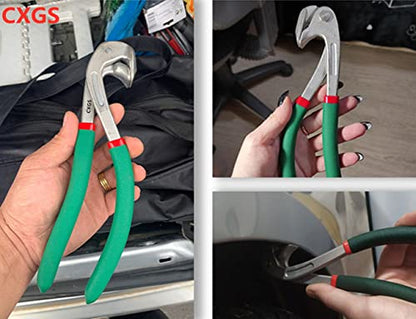 CXGS Paintless Dent Repair Kit Car Door Fender Edge Repair Tool Auto Body Pliers Heavy Duty Car Door Panel Fix Tool Portable Metal Crimp Vise Car Fender Panel Leaf Edge Pliers Repair Tools Green - color: Green