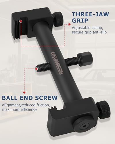 DAYUAN Universal Crankshaft Pulley Puller Tool Kit, V-Ribbed Pulley Kits | Ribbed Drive Pulley Puller, Adjustable Crankshaft Remover,for Crankshafts, Alternators, Air Conditioning Units, Water Pumps