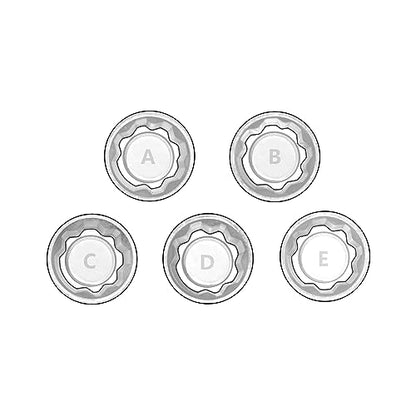 5 Piece Wheel Lock Key Removal Kit for Tesla, Lug Nut Anti-Theft Wheel Lock Removal Tool Set with Socket, Screw Remover with Storage Case