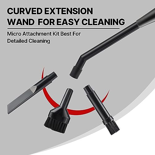Shop-Vac Micro Cleaning Nozzle Kit, 1-1/4" Detailed-Cleaning Attachments for Compact Wet Dry Shop Vacuum, Storage Bag Included, 6 Pieces - size: 6-Piece Kit