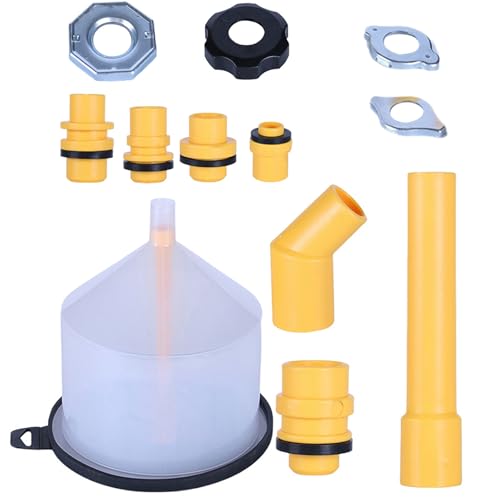 Radiator Burping Funnel Kit – No Spill Coolant Filling Tool, 15 Pieces Car Maintenance Adapter Set | Automotive Engine Cooling System Kit for Trucks, RVs, Brake Fluids, Windshield Tanks,