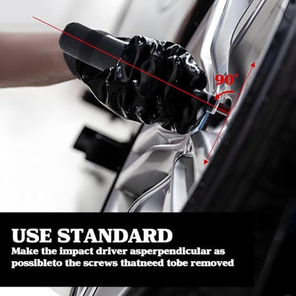 1/2" Hand Manual Reversible Impact Driver Set Extractor-12 PCS Impact Screwdriver S2 Steel Much More Durable Disengage Rusted Fasteners (3/8short impact screwdriver) - size: 3/8 Short