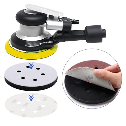 5 Pack Interface Pads, 6 Inch 6 Holes Hook and Loop Soft Density Sponge Cushion Buffer Backing Pad, Foam Sanding Interface Pads for Orbital Sander Automotive Woodworking Polishing - size: 6 inch 6 Hole - 5 Pack
