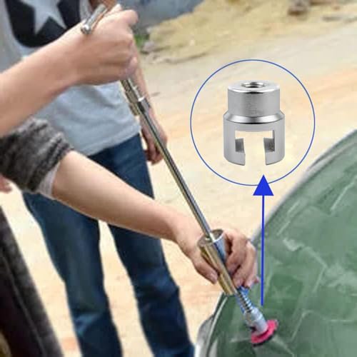Slide Hammer Dent Puller, Dent Repair Puller Head Kit M10 PDR | Heavy-Duty Steel, For Car & Motorcycle Dents, Straight-Groove Dents Removal, No Plastic Bumpers Or Large Dents, PDR Tools - size: M10