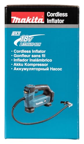 Makita DMP180Z 18V Li-ion LXT Inflator - Batteries and Charger Not Included, Blue/Silver, M