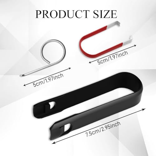 3PCS Wheel Bolt Cap Cover Removal Tool for Cars, Lug Nut Removal Tool, 3 Type Car Wheel Hub Bolt Nut Cover Remover, Auto Locking Lug Tyre Center Cap Puller & Remover Hook for Most Vehicles