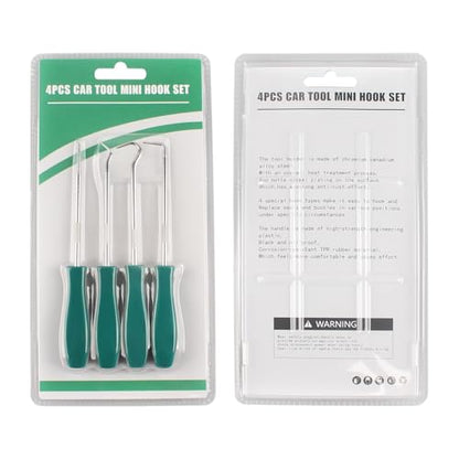Pick and Hook Set,4 Pcs Automotive Pick Tool Set for Car Auto Oil Seal/O-Ring Seal Gasket Pick Mini Hooks Puller Remover Green