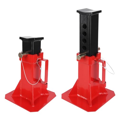 12-Ton Pin Type Jack Stands, 2-Pack Heavy Duty 44,000LB Locking Support with Quick-Release Pin, Adjustable 11-18" Height for Trucks/RV/SUV, Professional Auto Repair