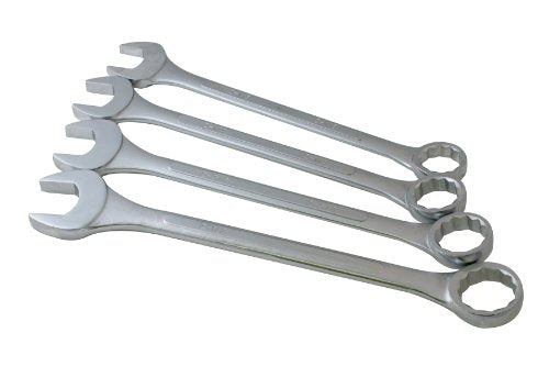 SUNEX TOOLS 9604 Super Jumbo SAE Combination Wrench Set, 4-Piece, Silver - size: SAE, style: Super Jumbo Combination Wrench Set 4-Piece