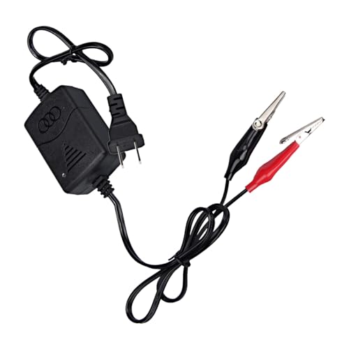 KITUREK 12V 1300mA Sealed Lead Acid (SLA) Smart Battery Charger Maintainer | Automatic Car Charger Maintainer for RV, ATV, Boat, Motorcycle Battery Trickle Charger with Short Circuit Protection - size: 2.89×1.95 inches