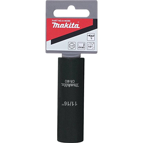 Makita A-96285 11/16" Deep Well Impact Socket with 1/2" Drive - size: 11/16"