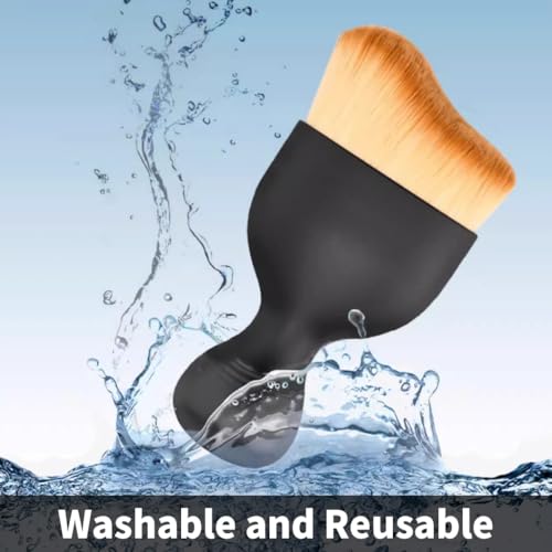 Car Interior Cleaning Brush Set, 2PCS Soft Bristle Dust Brushes with Protective Covers for Dashboard, Air Vents, Screens & Leather – Scratch-Free Auto Detailing Tool