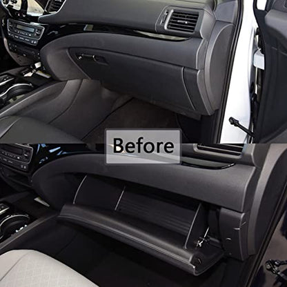 EDBETOS Glove Box Dividers Organizer Compatible with Honda Pilot 2016-2020 2021 2022/ Ridgeline 2017-2023/ Passport 2019-2023 Accessories Double Compartment Optimize Interior Storage Space